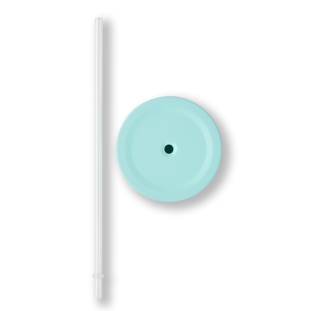 Gobelet avec paille en acier inoxydable de 24 oz aqua ou irisé de la collection du printemps de Tim - Image #3