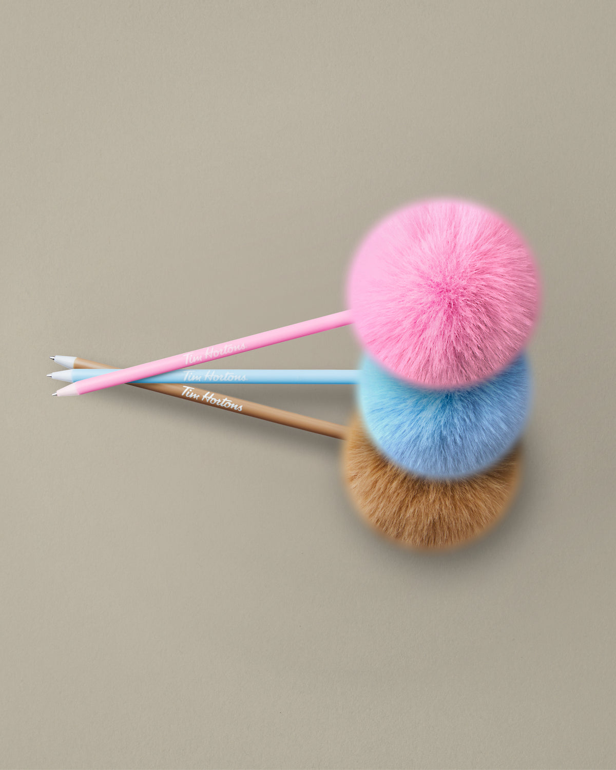 Always Fun Pom Pom Pens - Set of 3 - TimShop - Image #1