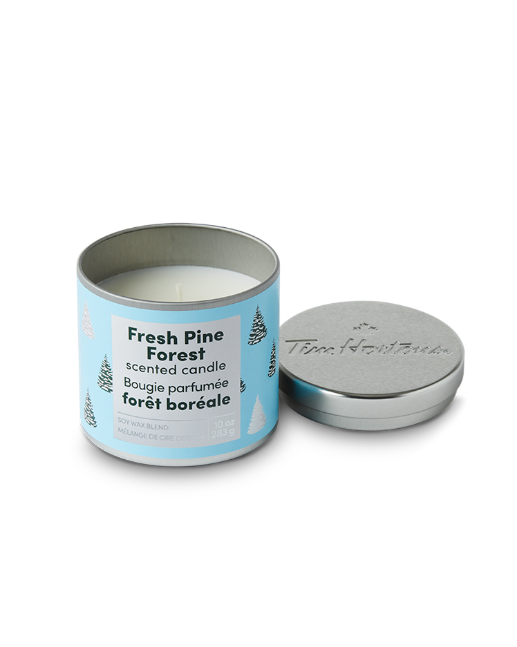 Tim Hortons Fresh Pine Forest 10oz Scented Candle | Bougie parfumée de 10 oz Tim Hortons – Forêt boréale - Image #2