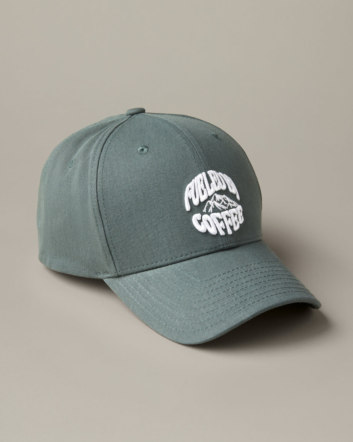 Fueled by Coffee Baseball Hat - Forest Green - TimShop - Image #3