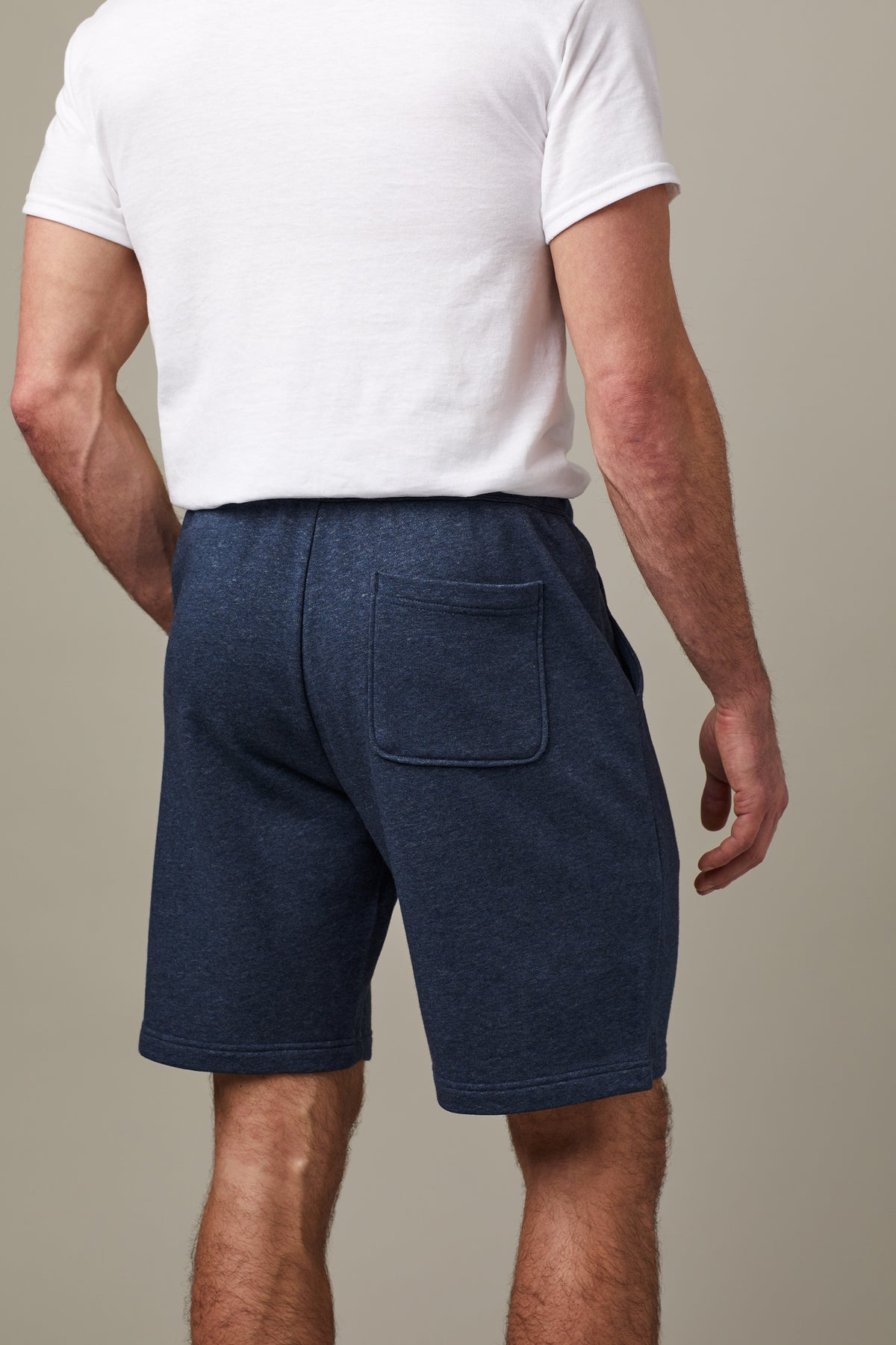 Tims Unisex French Terry Shorts - Navy Marl 9" - TimShop - Image #4