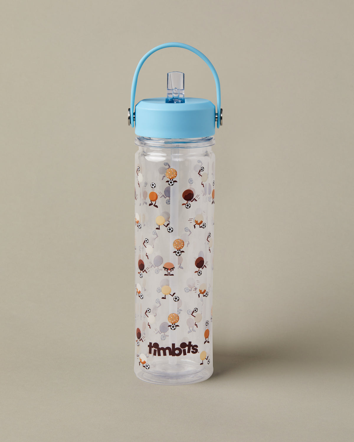 18oz Timbits® Soccer Plastic Water Bottle, for cold drinks | Bouteille d’eau en plastique de 18 oz Soccer Timbits® pour boissons froides - Image #1