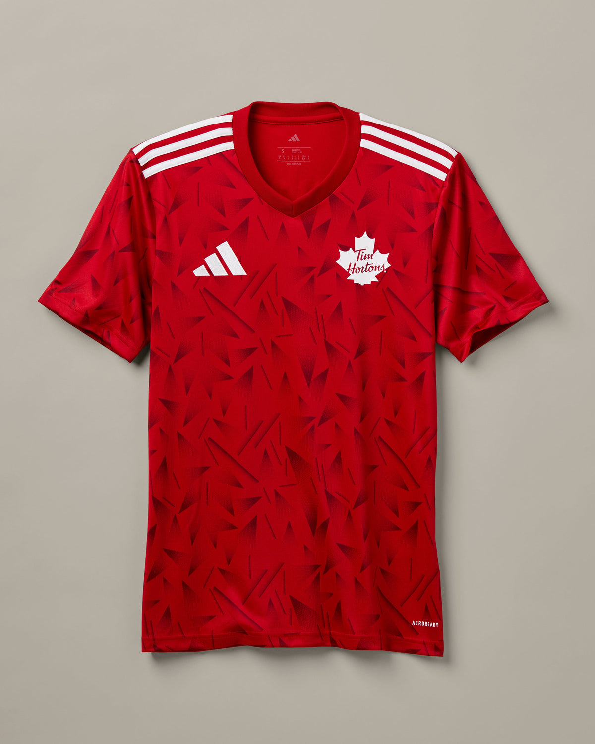 Timbits x Adidas slim fit soccer jersey with V-neck design | Chandail Soccer Timbits x Adidas à coupe ajustée avec col en V - Image #3