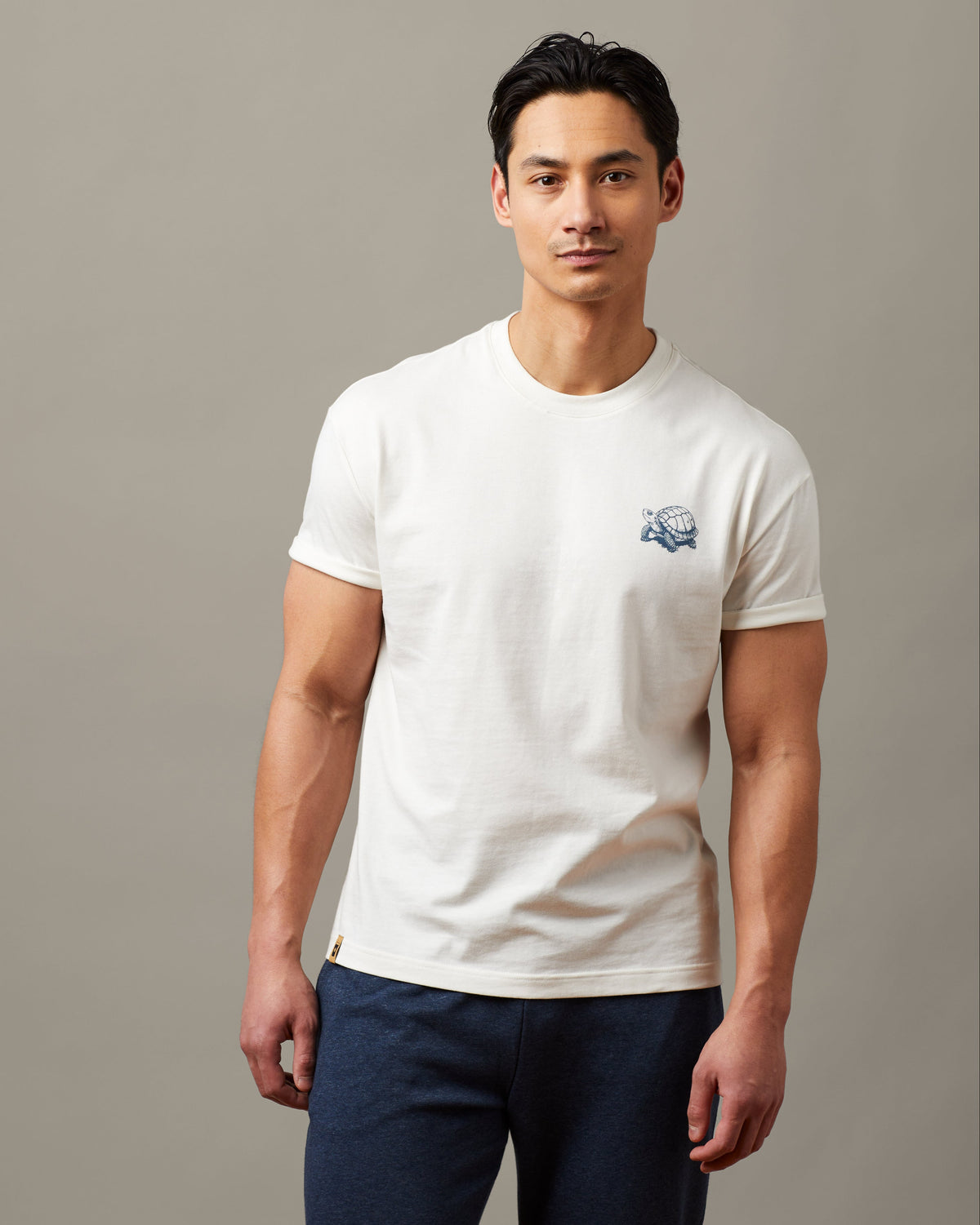 Natural unisex t-shirt featuring Take it Slow Tim Hortons graphic | T-shirt unisexe couleur naturelle « Take it Slow » de Tim Hortons. - Image #2