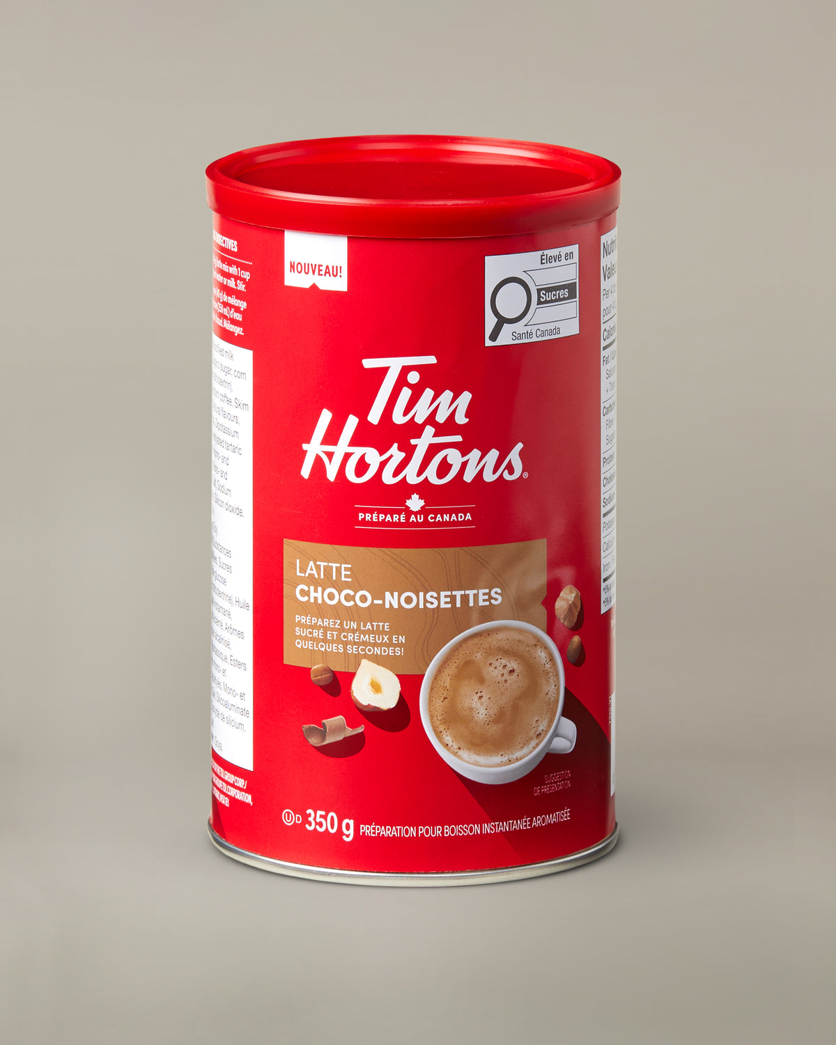 Chocolate hazelnut latte tin flavoured instant beverage mix - Image #3