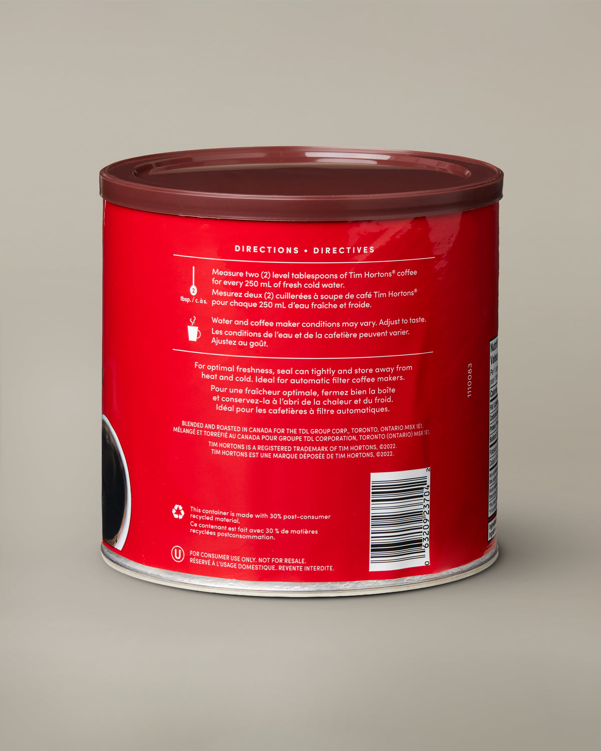 Dark Roast Fine Grind Coffee - 825g - TimShop - Image #3