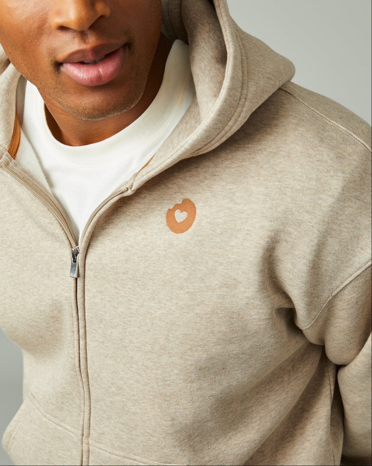 Donut Love Full Zip Hoodie - Iced Capp® Marl - TimShop - Image #3