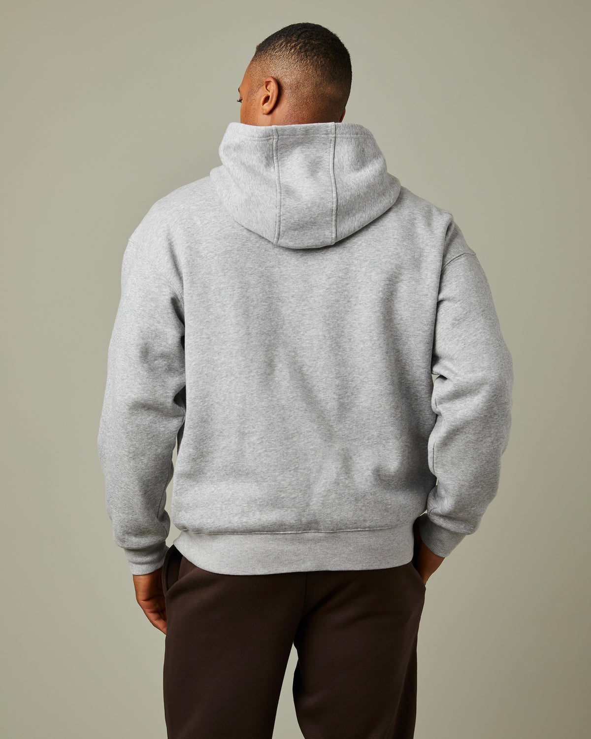 Grey hoodie with “It’s Time for Tims” graphic featuring a forklift carrying Tim Hortons coffee | Chandail à capuchon gris avec un logo « It’s Time for Tims » montrant un chariot élévateur transportant un café Tim Hortons - Image #4