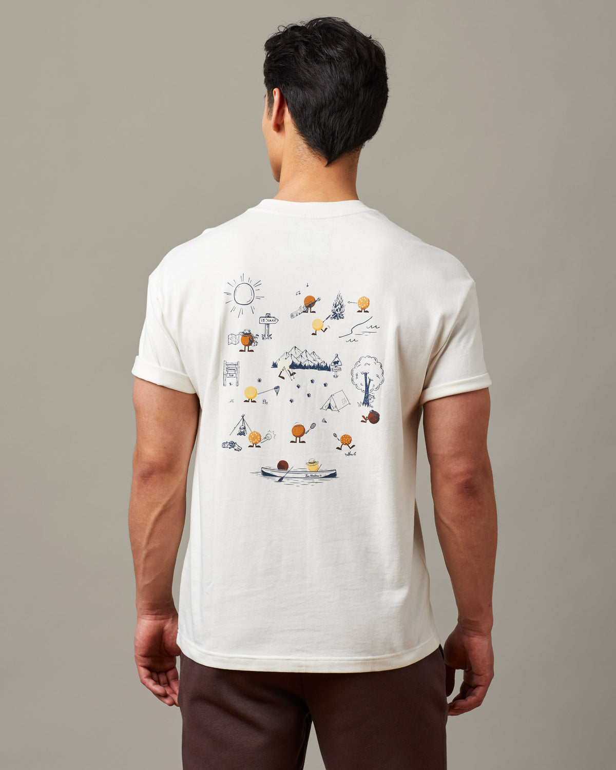 Natural unisex t-shirt featuring Timbits® Camp graphic | T-shirt unisexe couleur naturelle des camps Timbits®. - Image #1